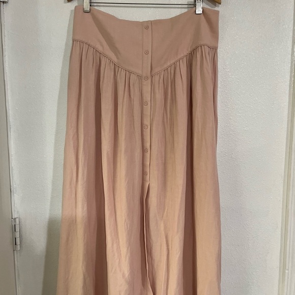 elodie Skirt Viscose linen blend size XL dusty rose, granny core NWOT - Picture 4 of 7